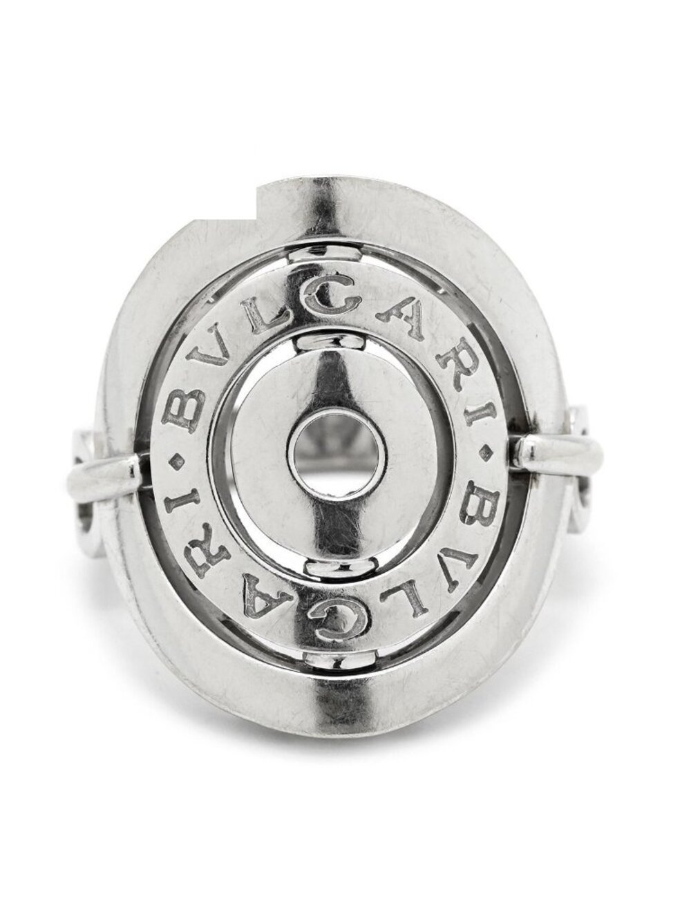 Bvlgari Ring Astrale Cerchi White Gold Logo Circle